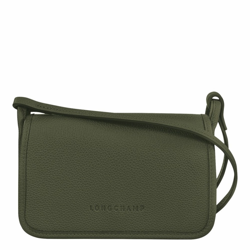 Green Longchamp Le Foulonne Women's Wallets